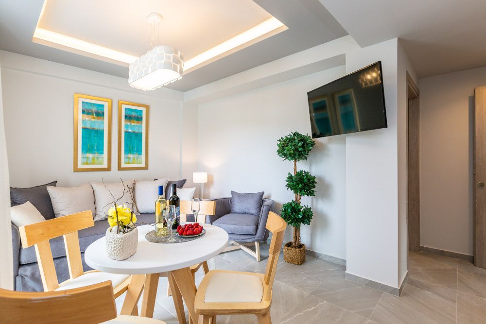 Luxury Suite with Sea View in Akrogiali Luxury Aparthotel фото 38